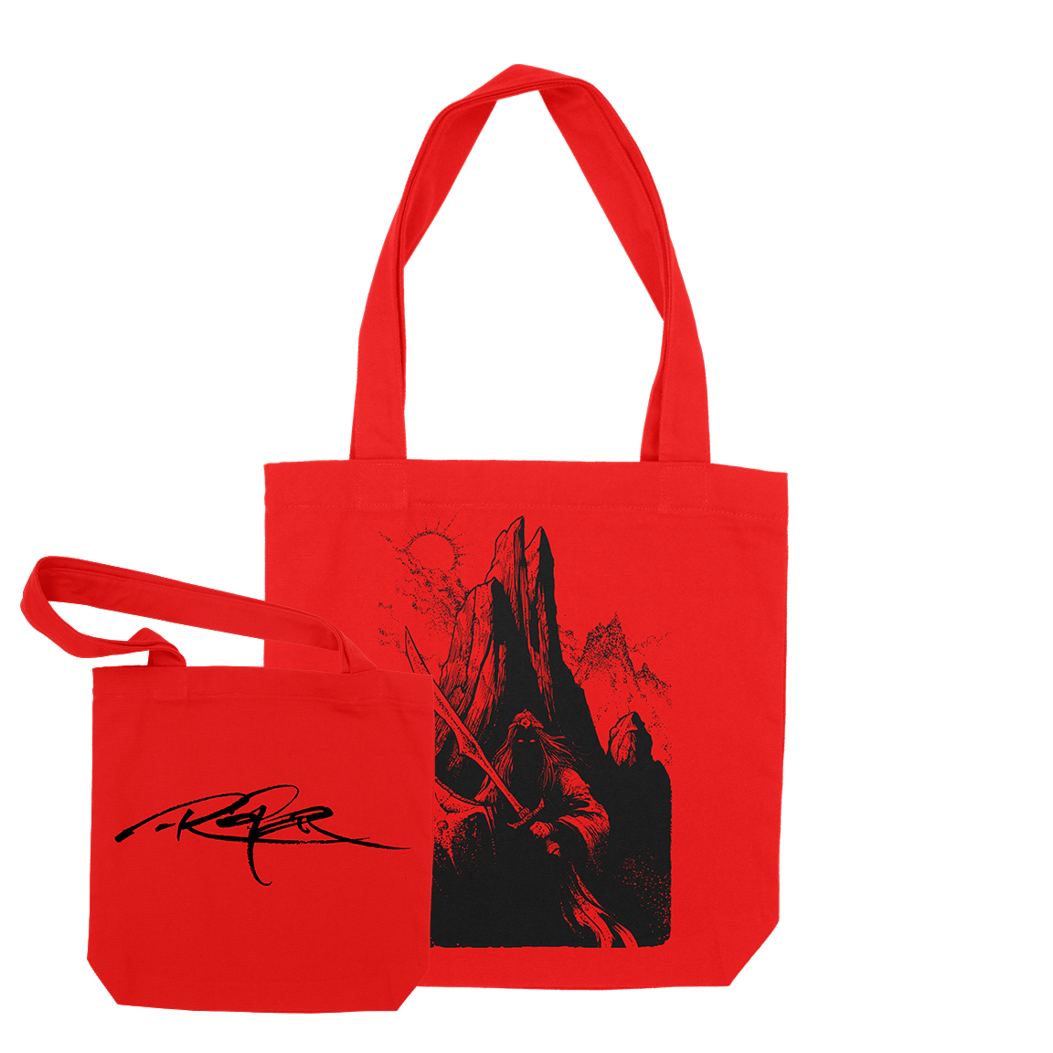 Arik Roper "Shadowblade" Red Tote Bag