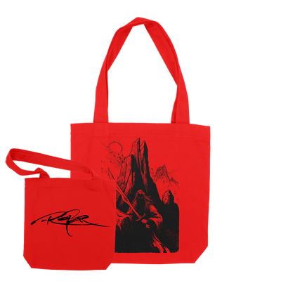 Arik Roper "Shadowblade" Red Tote Bag