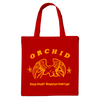Orchid "Dance Tonight! Revolution Tomorrow!" Red Tote Bag