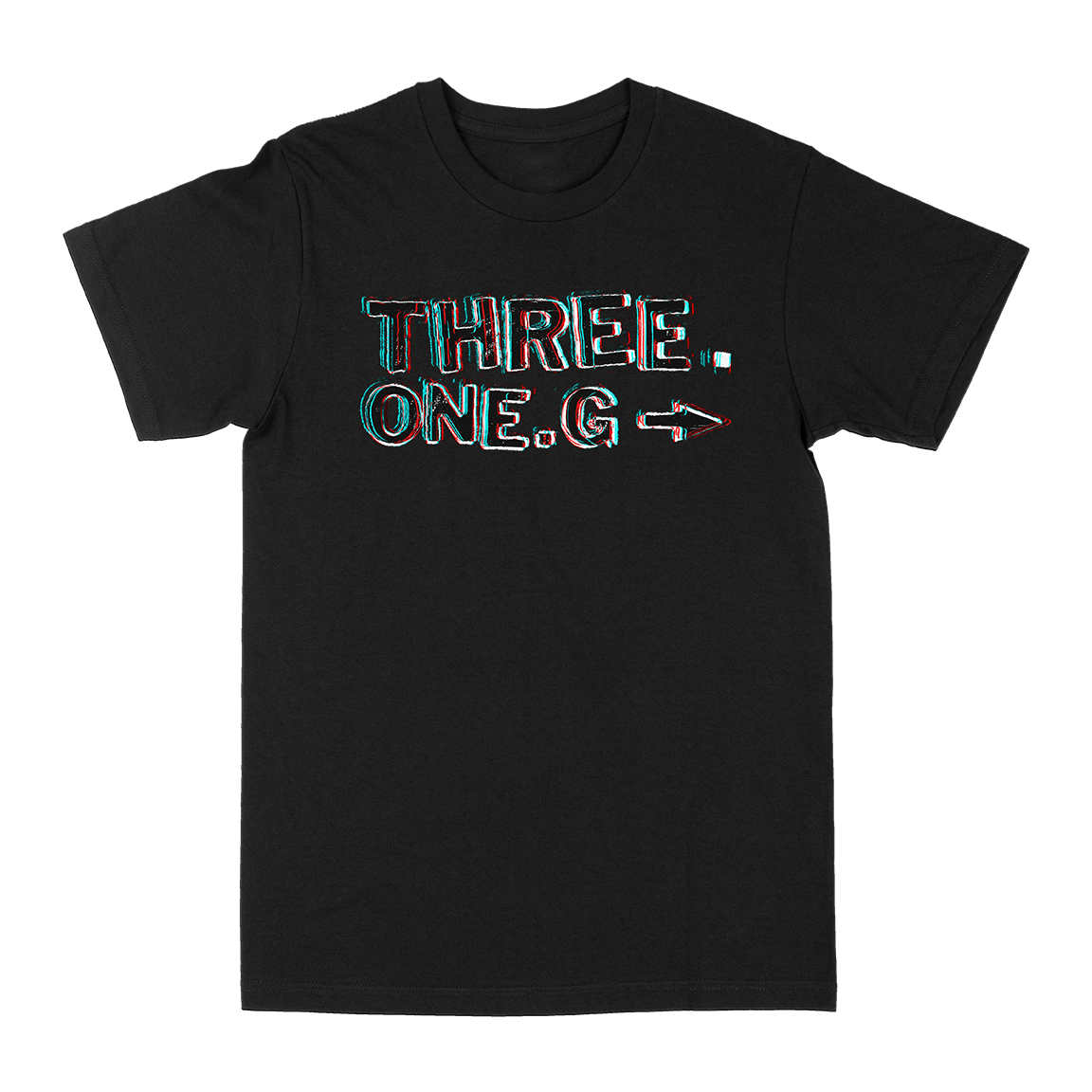 Three One G "3 (ONE G) D" Black T-Shirt