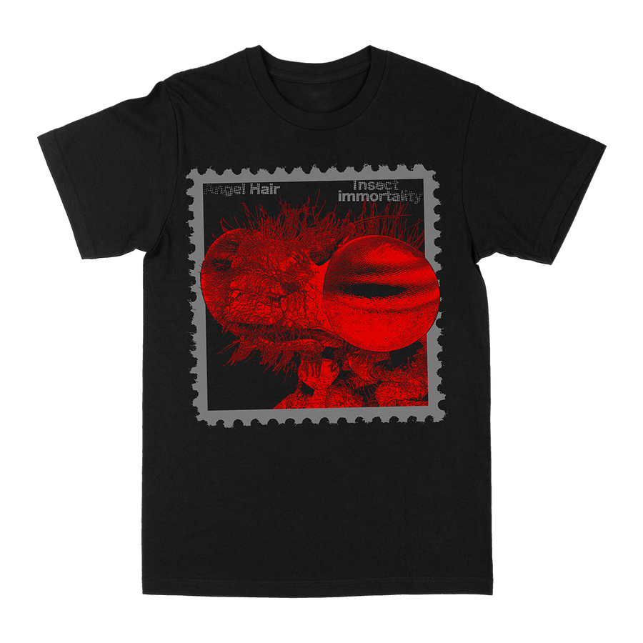 Angel Hair "Insect Immortality: Red” Black T-Shirt
