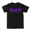 Boris "Heavy Rocks: Purple Logo" Black T-Shirt