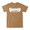 Boris "Heavy Rocks: White Logo" Brown Leopard T-Shirt