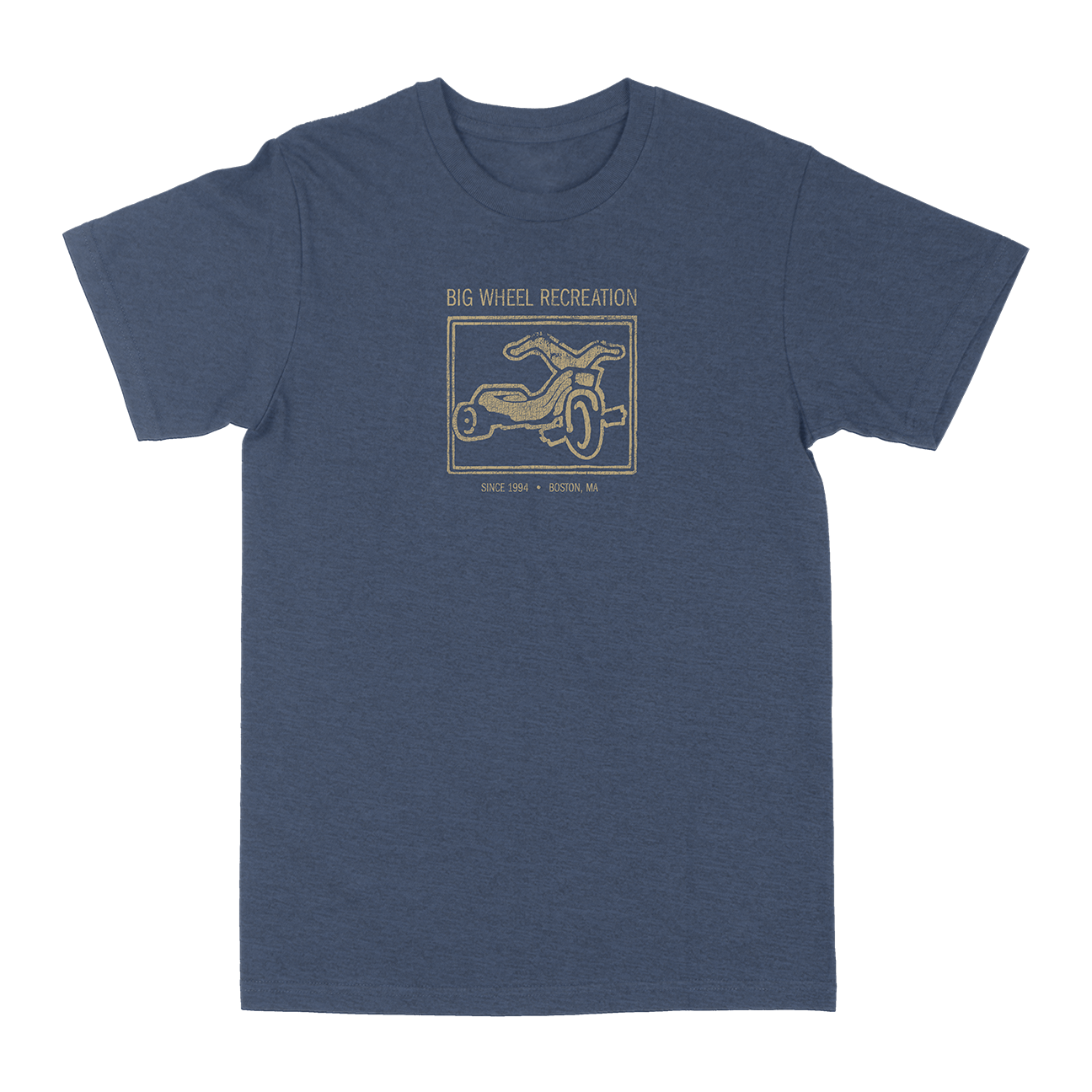 Big Wheel Recreation "BWR Tricycle" Heather Denim T-Shirt