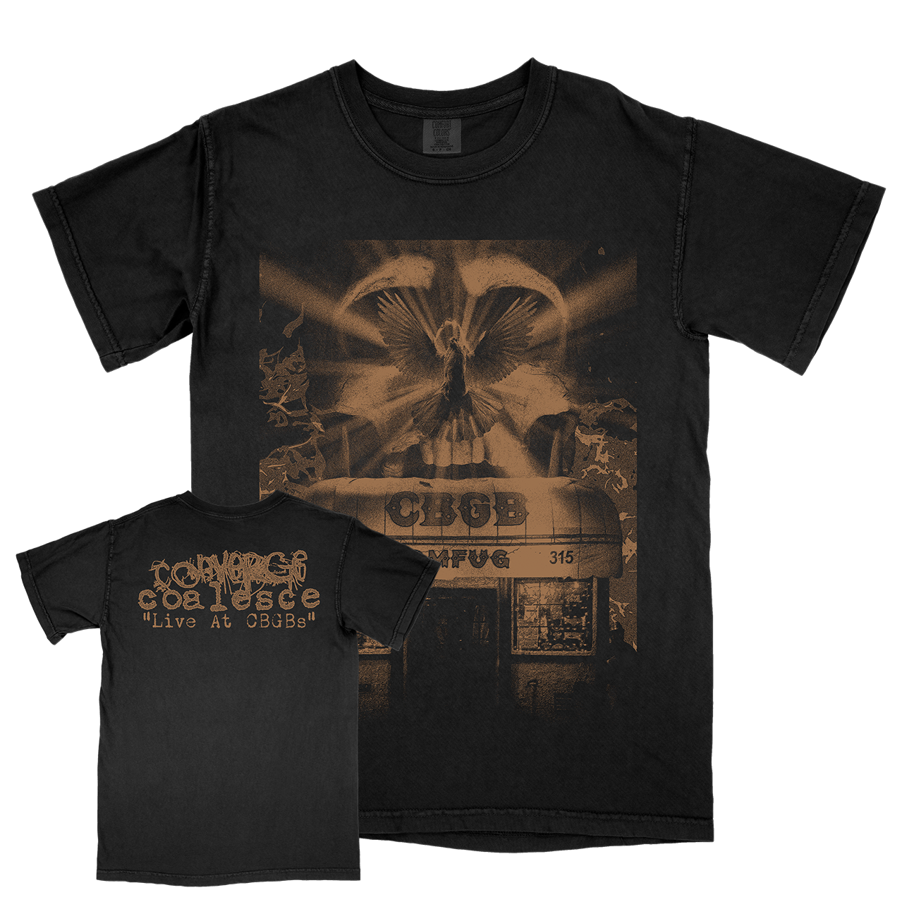 Converge & Coalesce "Live at CBGBs: Dove" Premium Black Shirt