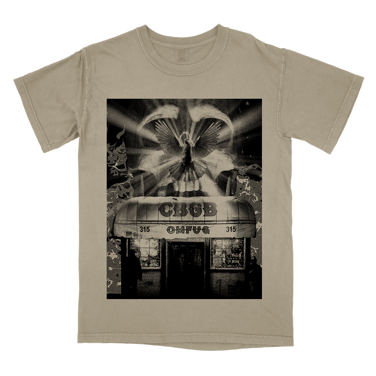 Converge & Coalesce "Live at CBGBs: Dove" Premium Sandstone Shirt