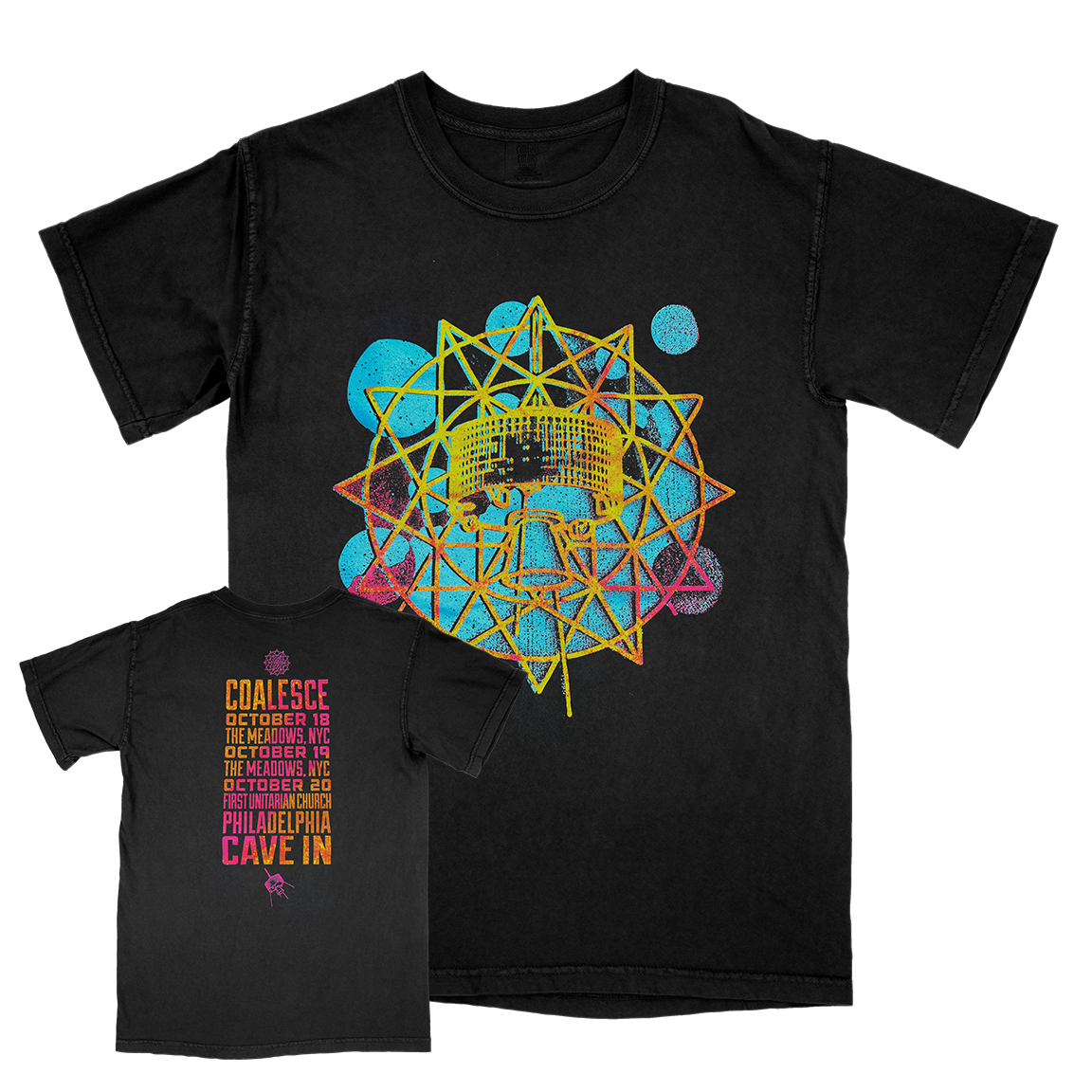 Cave In & Coalesce "Mashup" Premium Black T-Shirt