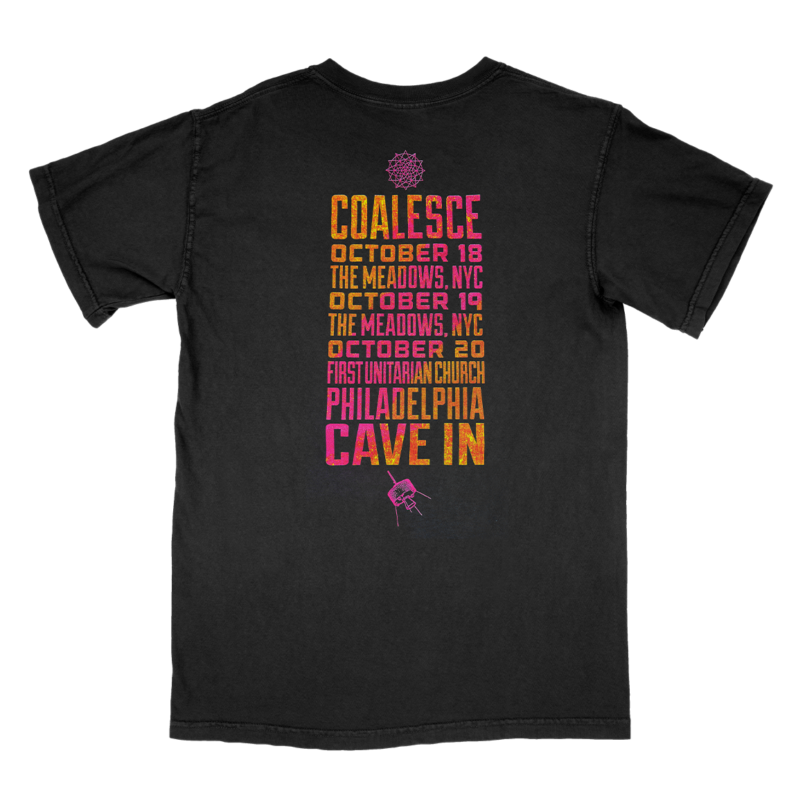 Cave In & Coalesce "Mashup" Premium Black T-Shirt