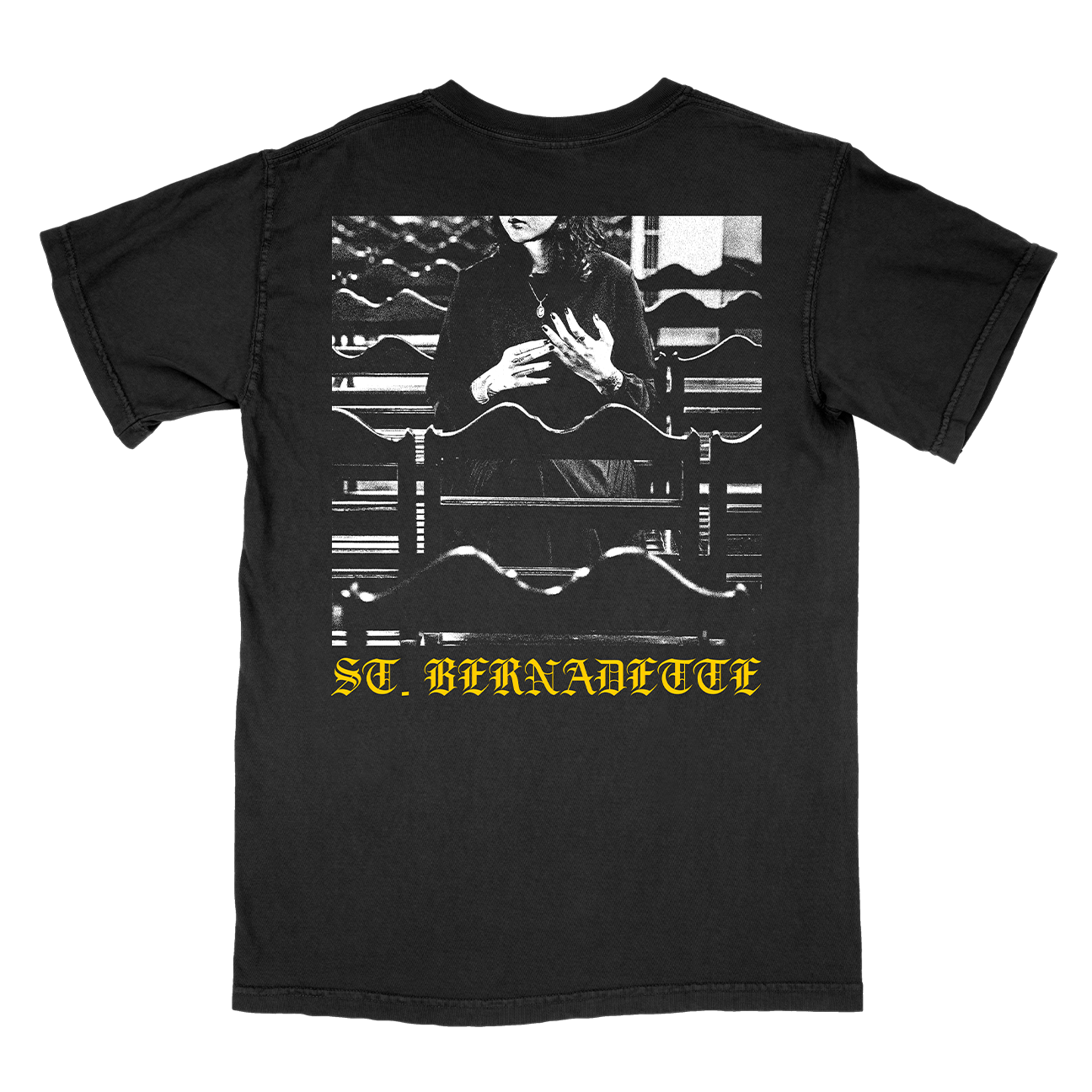 Denisa "St. Bernadette" Premium Black T-Shirt