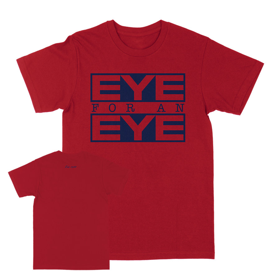 Eye For An Eye "Classic: Navy" Red T-Shirt