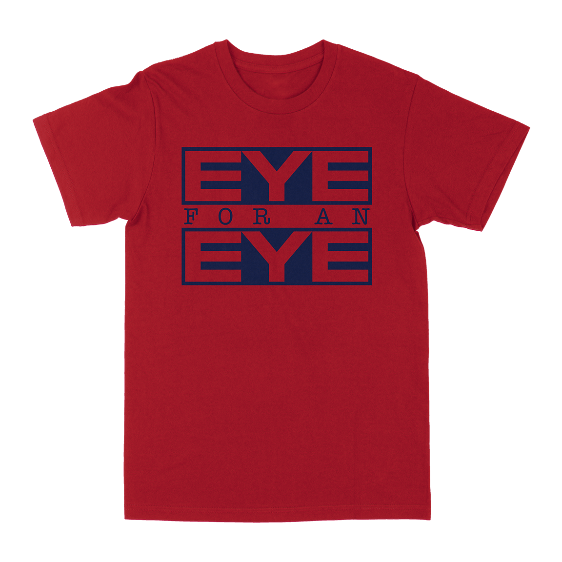 Eye For An Eye "Classic: Navy" Red T-Shirt