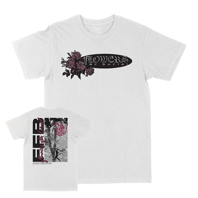 Flowers for Burial βCassette Cover" White T-Shirt