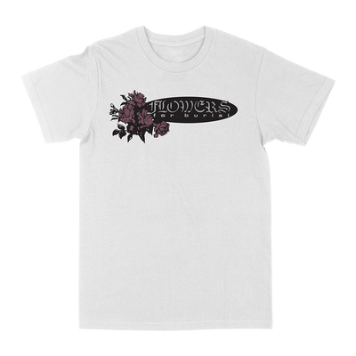 Flowers for Burial βCassette Cover" White T-Shirt