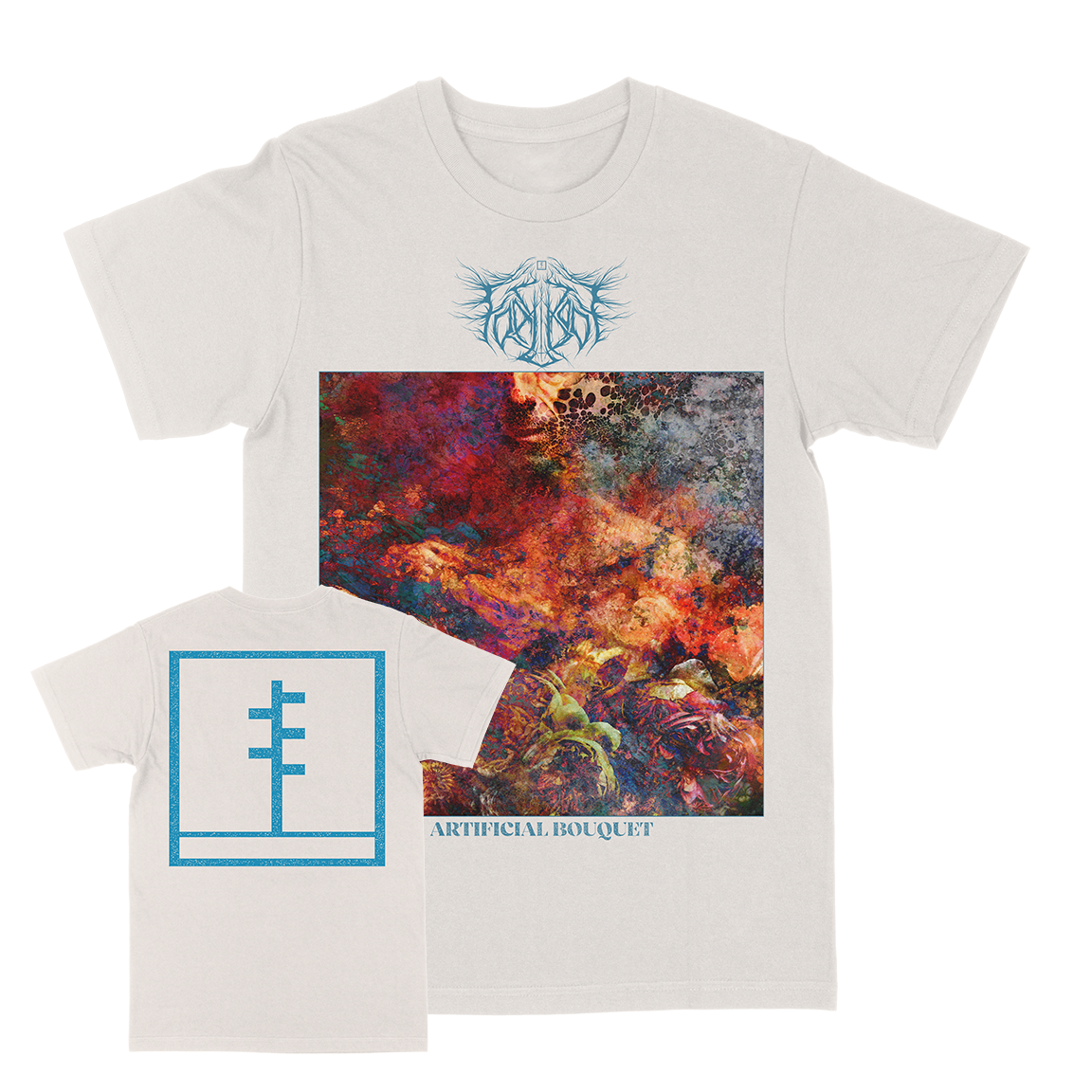 Frail Body "Artificial Bouquet: Vibrant" Vintage White T-Shirt