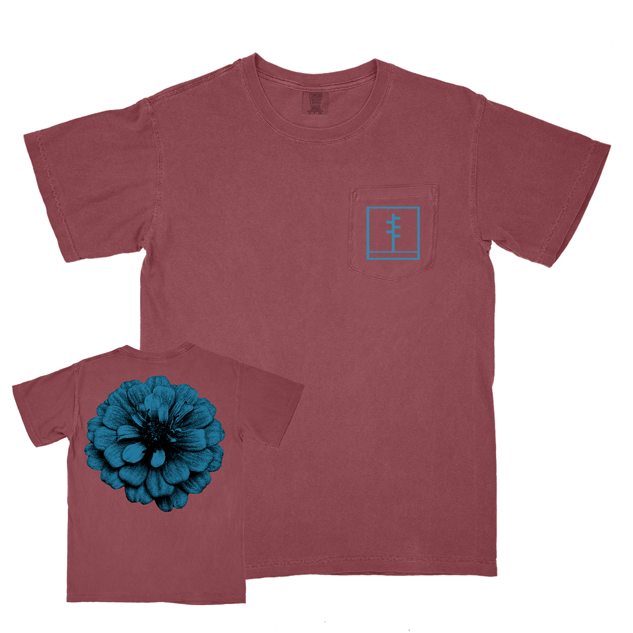 Frail Body "Flower" Premium Crimson Pocket T-Shirt