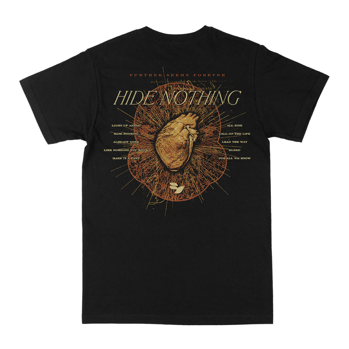 Further Seems Forever "Heart" Black T-Shirt