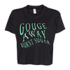 Gouge Away “Burnt Sugar” Black Crop T-Shirt