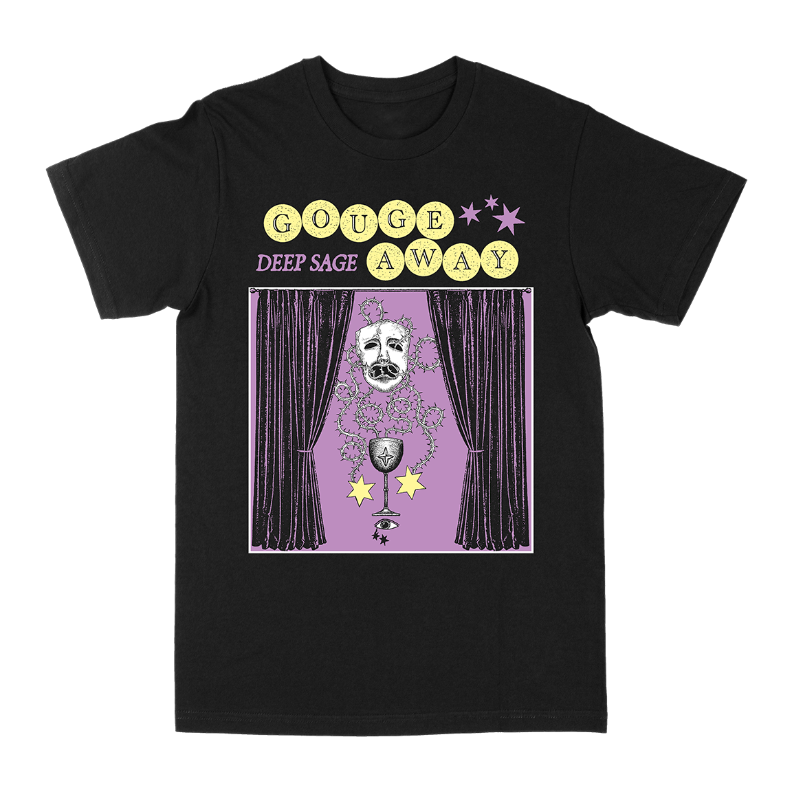 Gouge Away "Deep Sage" Black T-Shirt