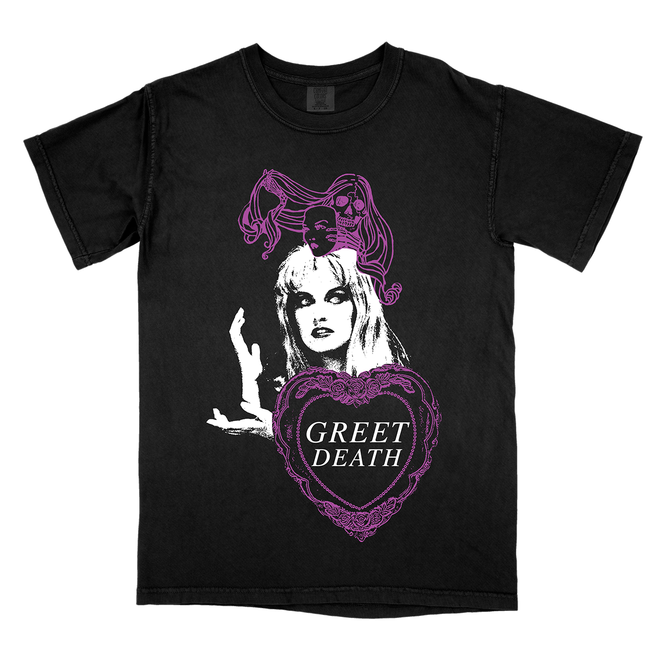 Greet Death "Meanwhile" Premium Black T-Shirt