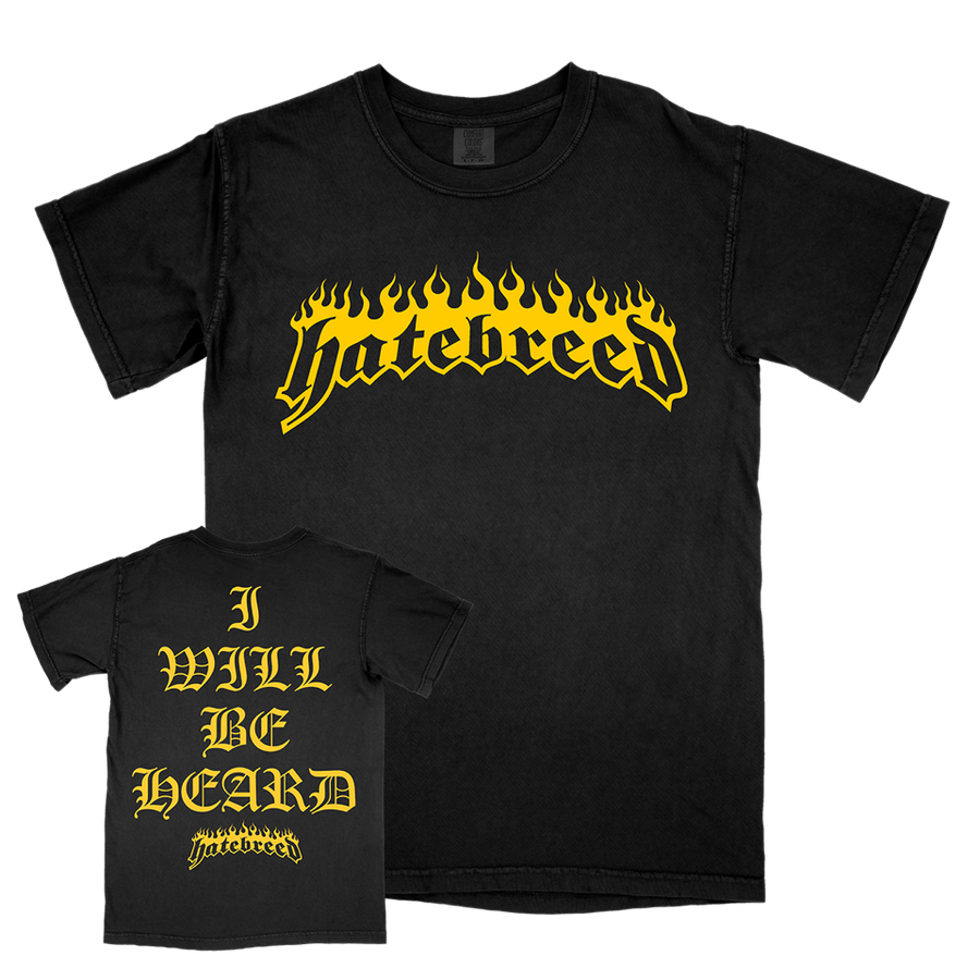 Hatebreed "I Will Be Heard" Premium Black T-Shirt