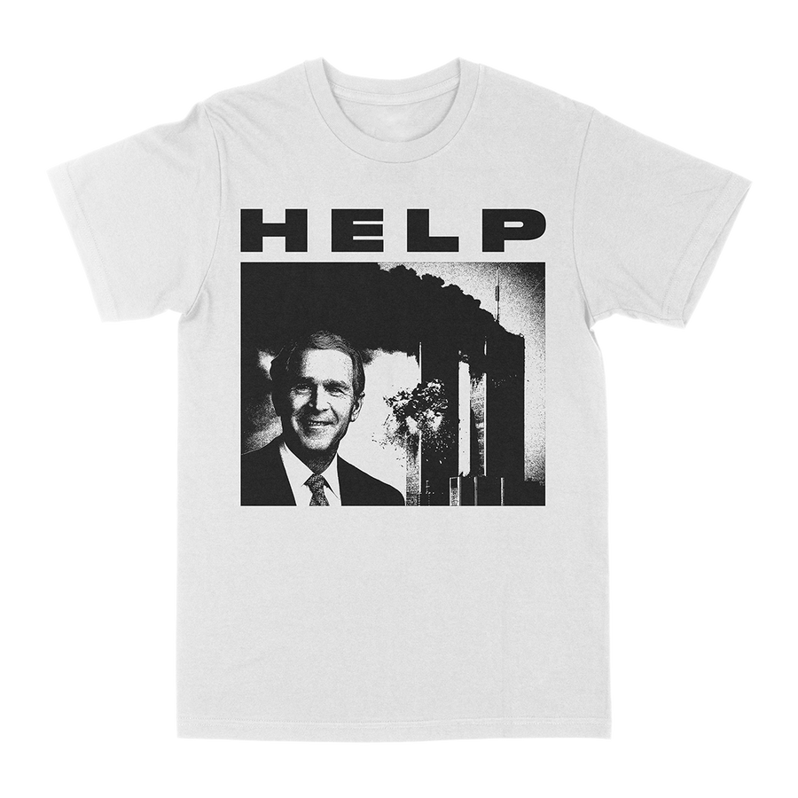 HELP βBushβ White T-Shirt
