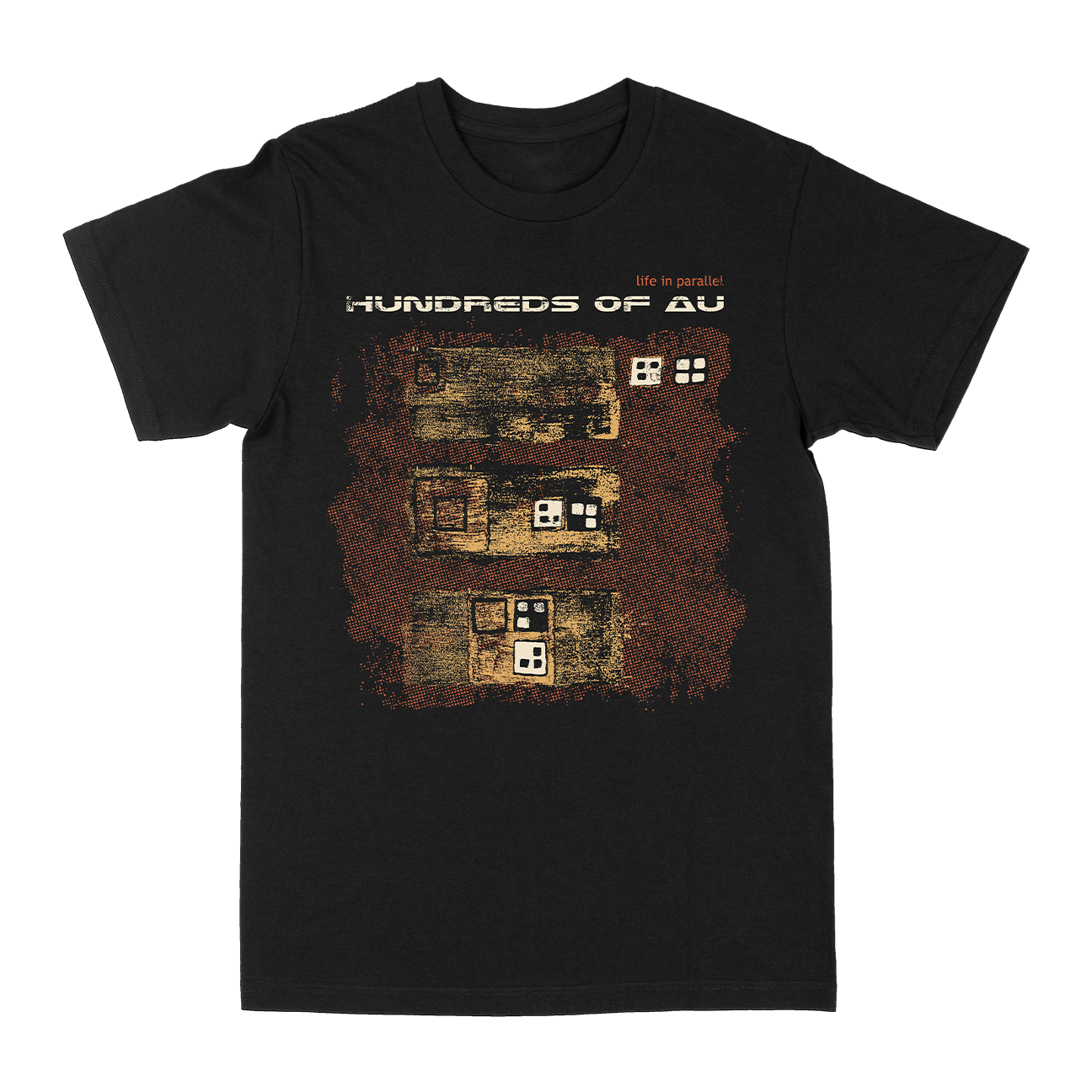 Hundreds of AU "Life In Parallel" Black T-Shirt