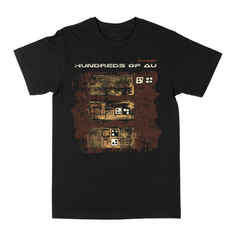 Hundreds of AU "Life In Parallel" Black T-Shirt