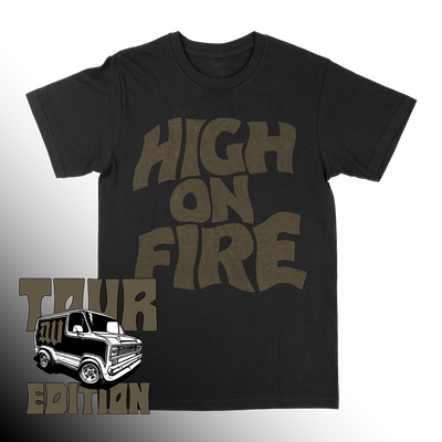 High On Fire "Master of Reality: Bronze" Black T-Shirt