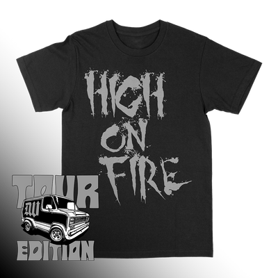 High On Fire "Splatter Logo" Black T-Shirt