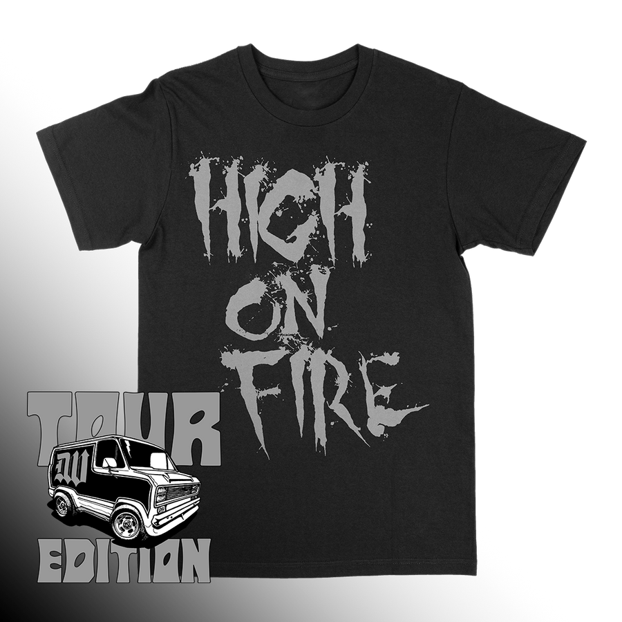 High On Fire "Splatter Logo" Black T-Shirt