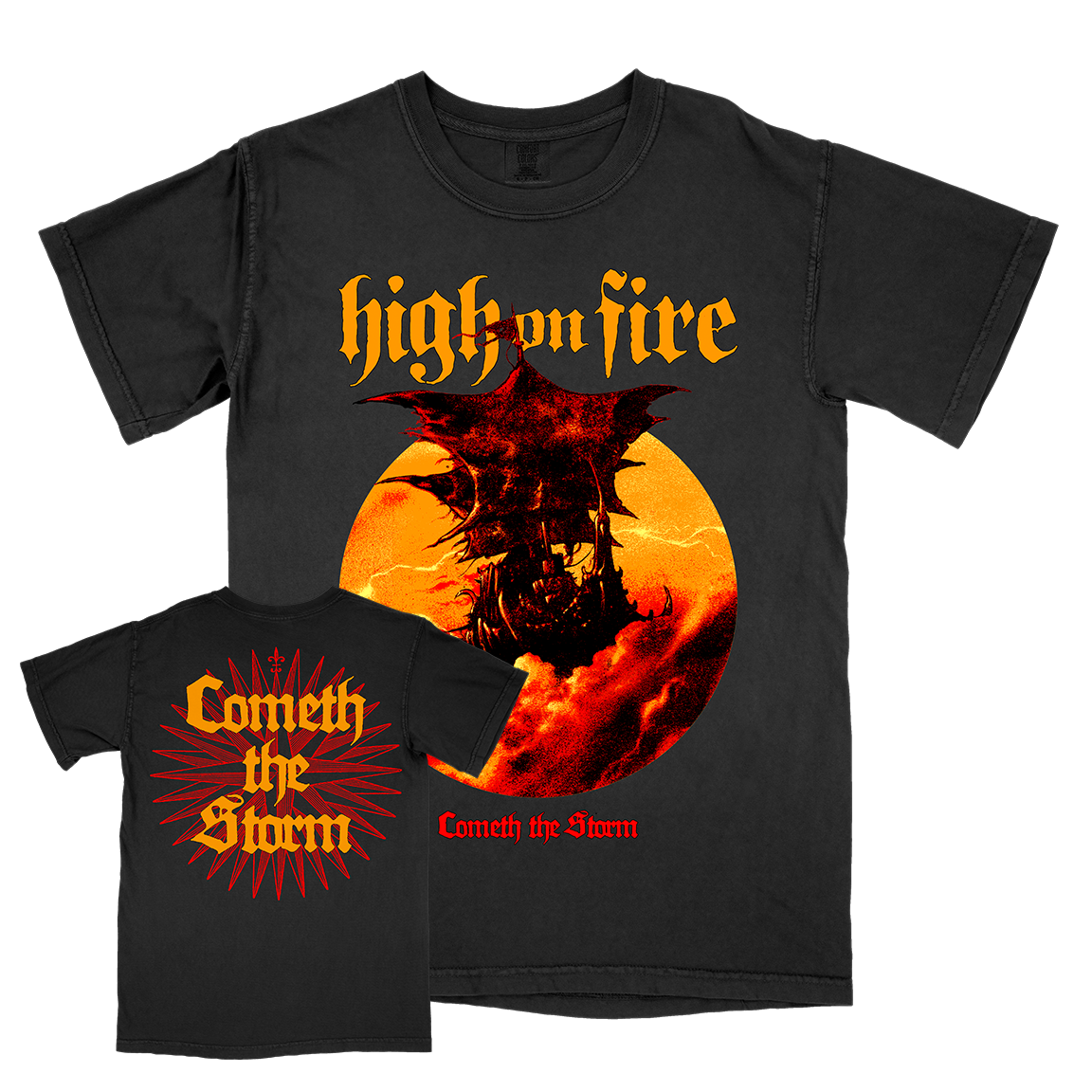High On Fire "Cometh The Storm" Black Premium T-Shirt