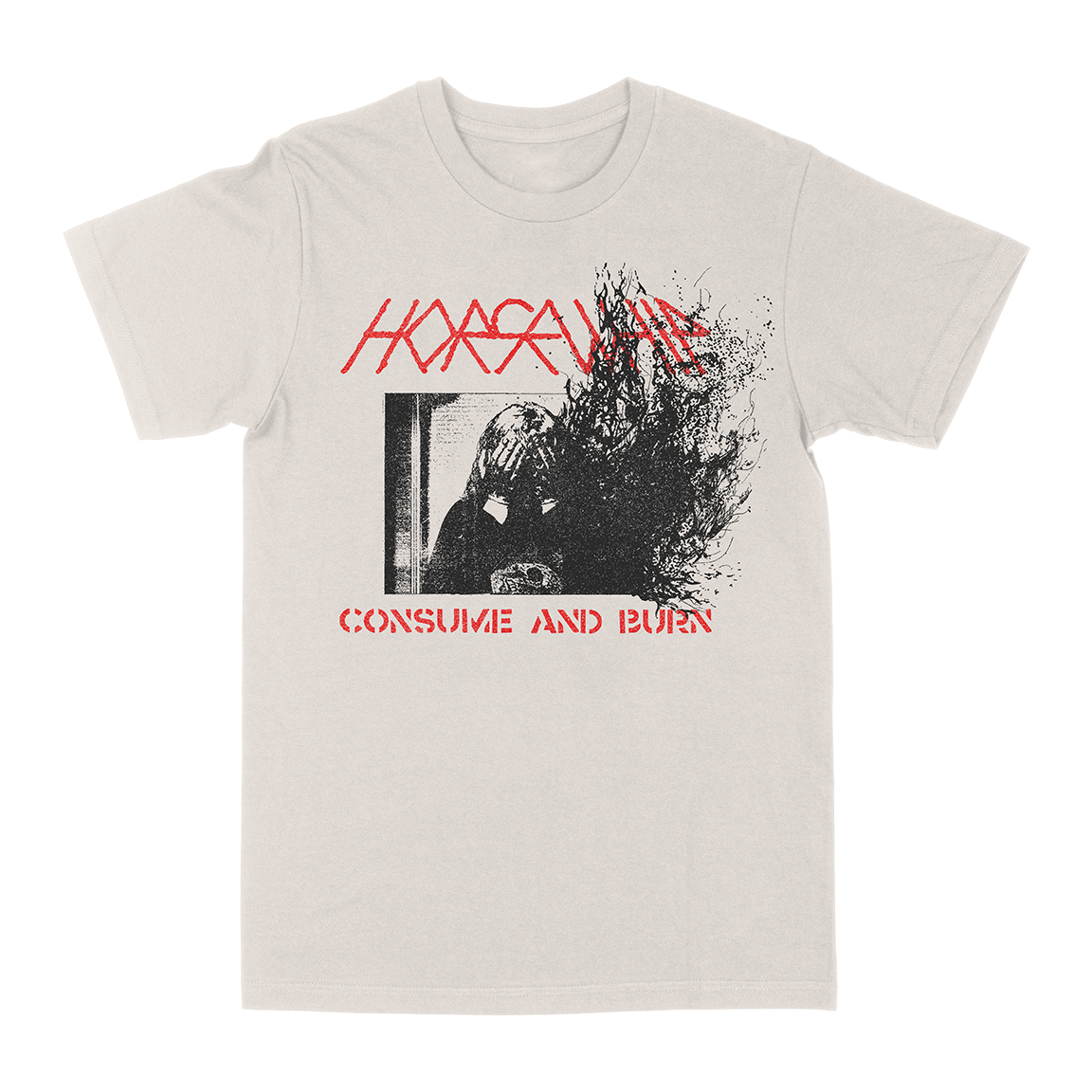 Horsewhip "Consume and Burn" Vintage White T-Shirt