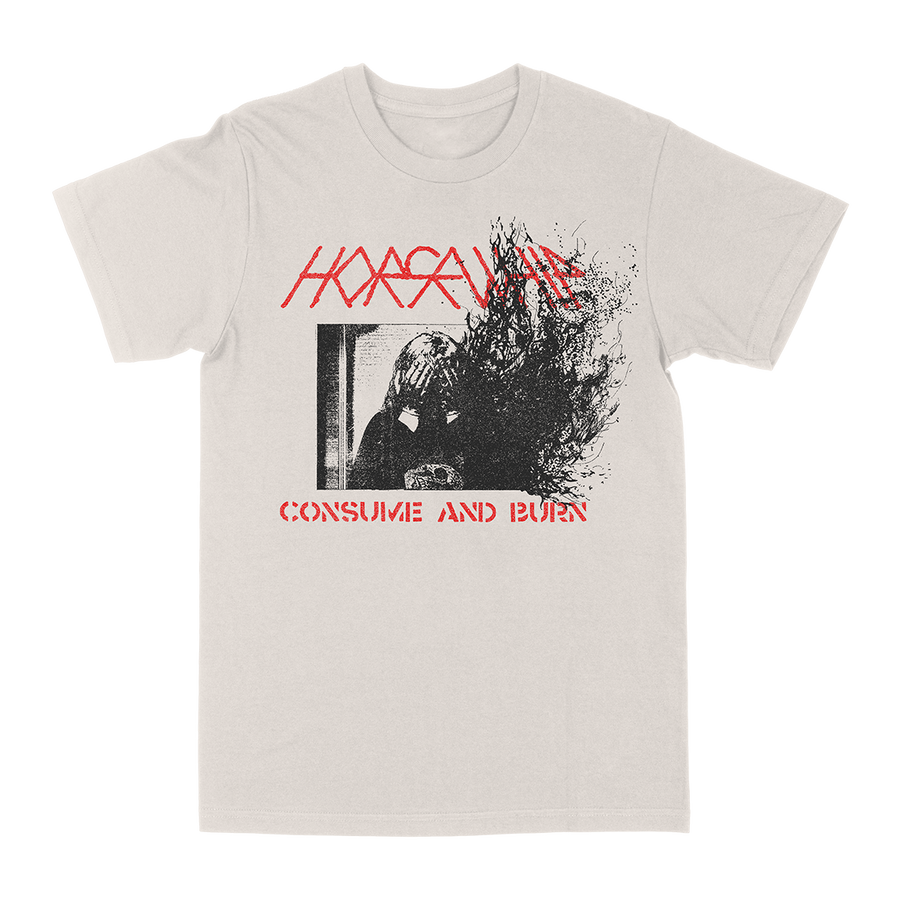 Horsewhip "Consume and Burn" Vintage White T-Shirt