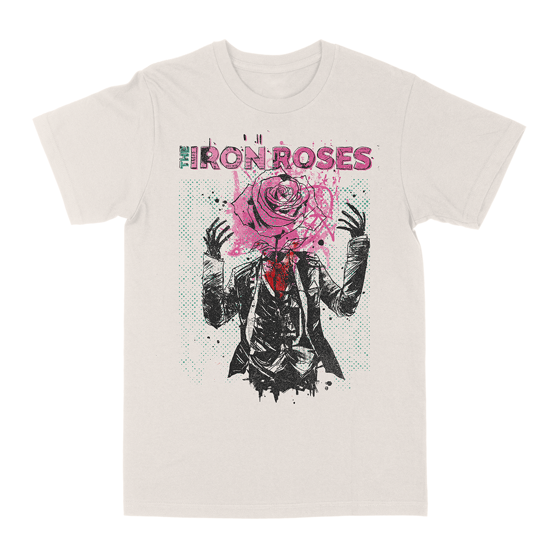 The Iron Roses "Screaming For a Change" Vintage White T-Shirt