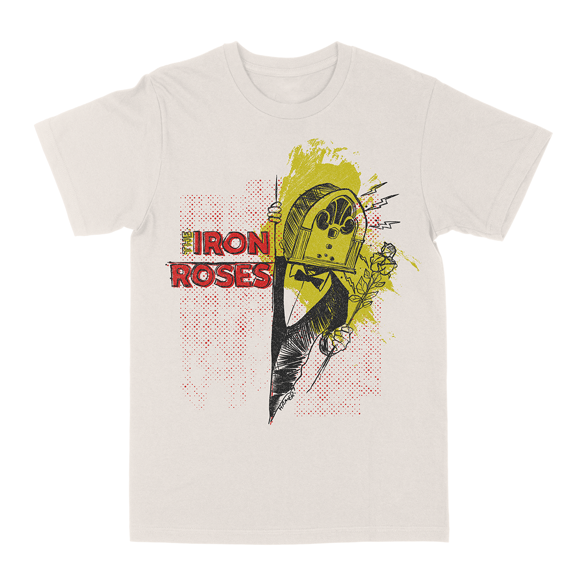 The Iron Roses "Rebel Soul Sound" Vintage White T-Shirt