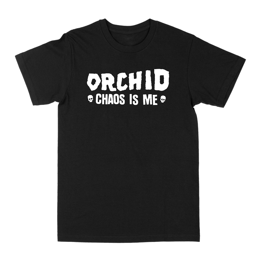 Orchid "Chaos Is Me: Two Skulls" Black T-Shirt