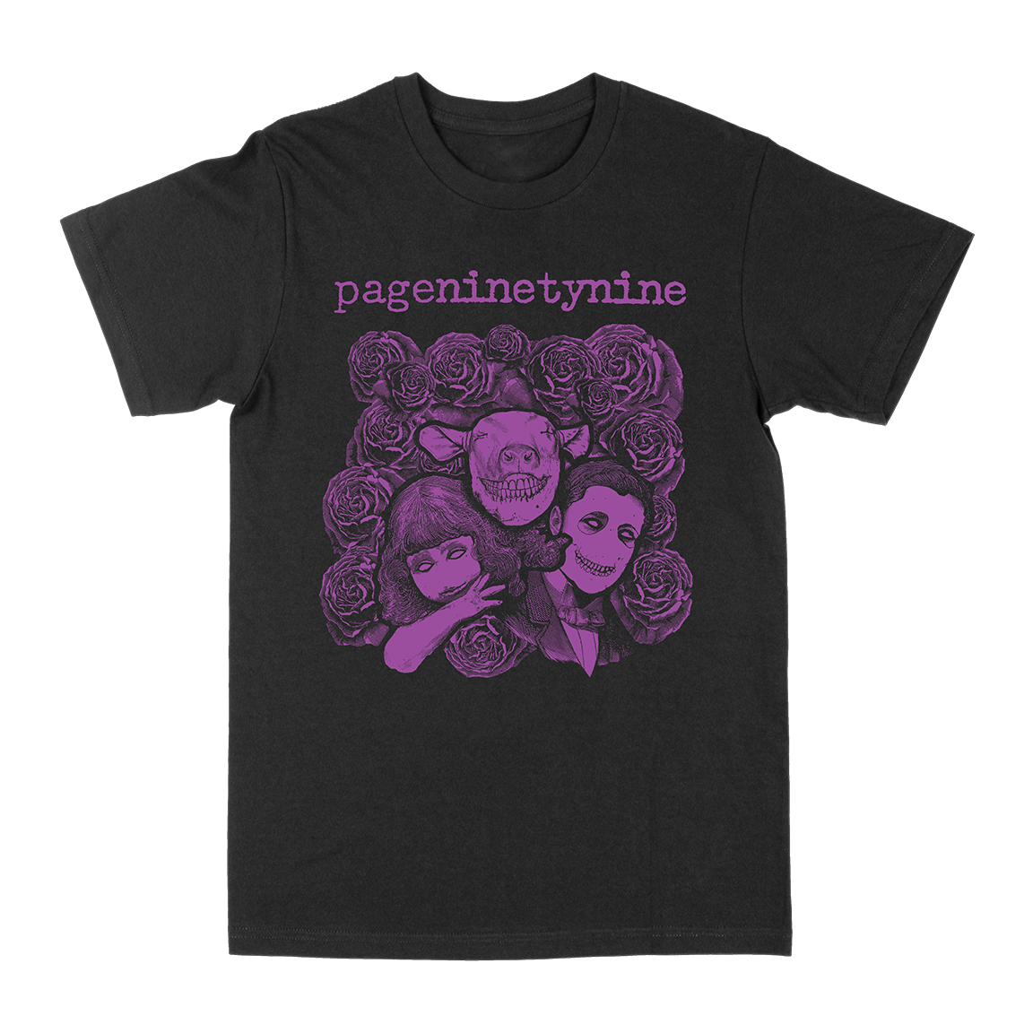 Pageninetynine "Document #8" Black T-Shirt