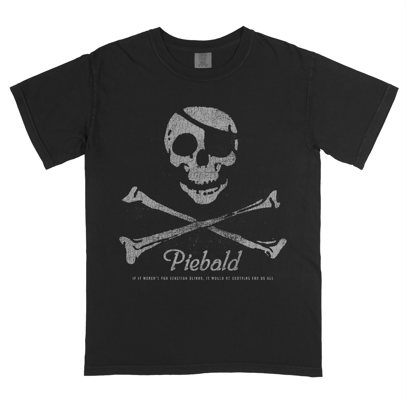 Piebald "Jolly Roger" Premium Black T-Shirt