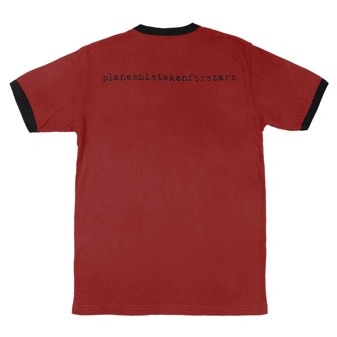 Planes Mistaken For Stars "Skull" Red & Black Ringer T-Shirt