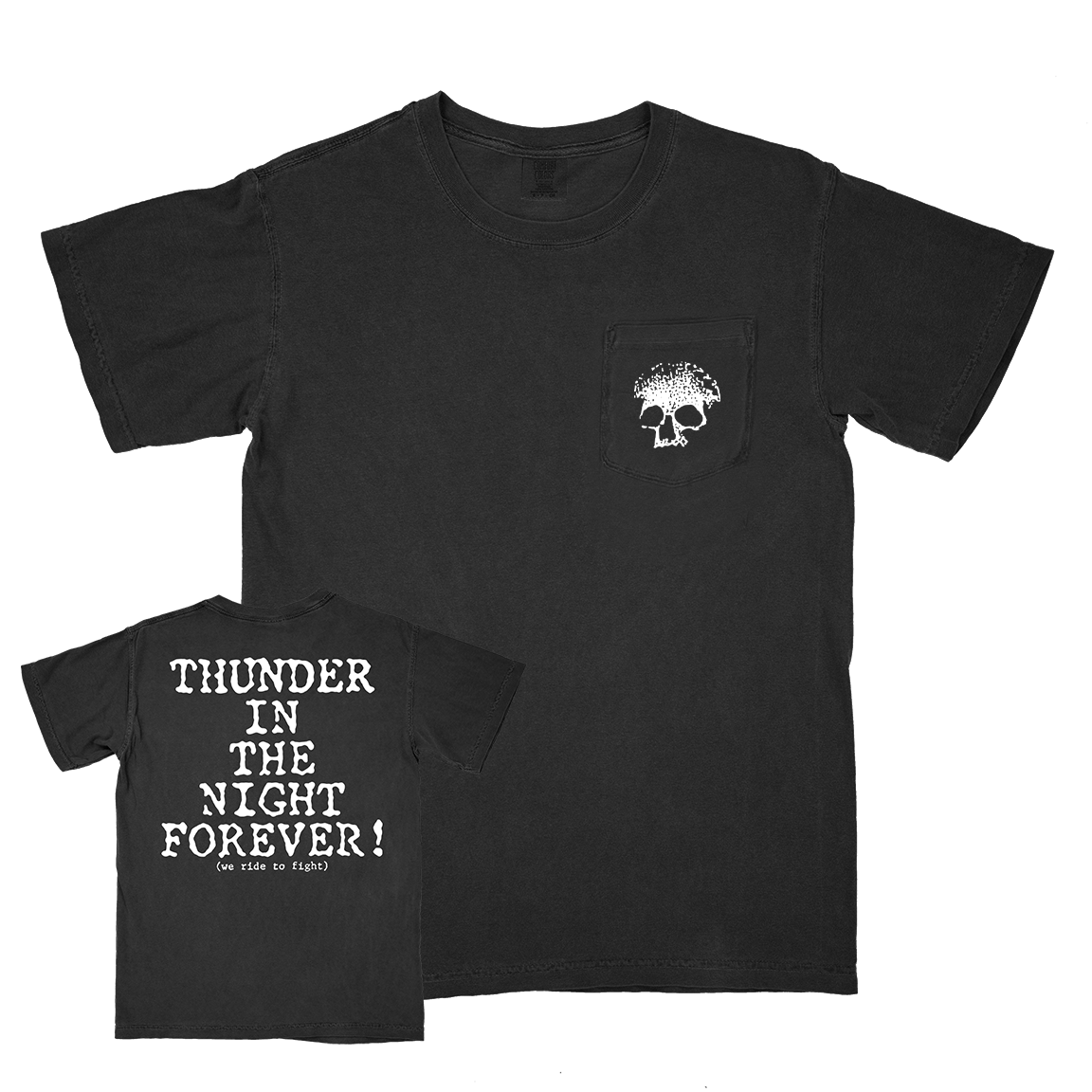 Planes Mistaken For Stars "Thunder In The Night Forever!" Black Premium Pocket T-Shirt