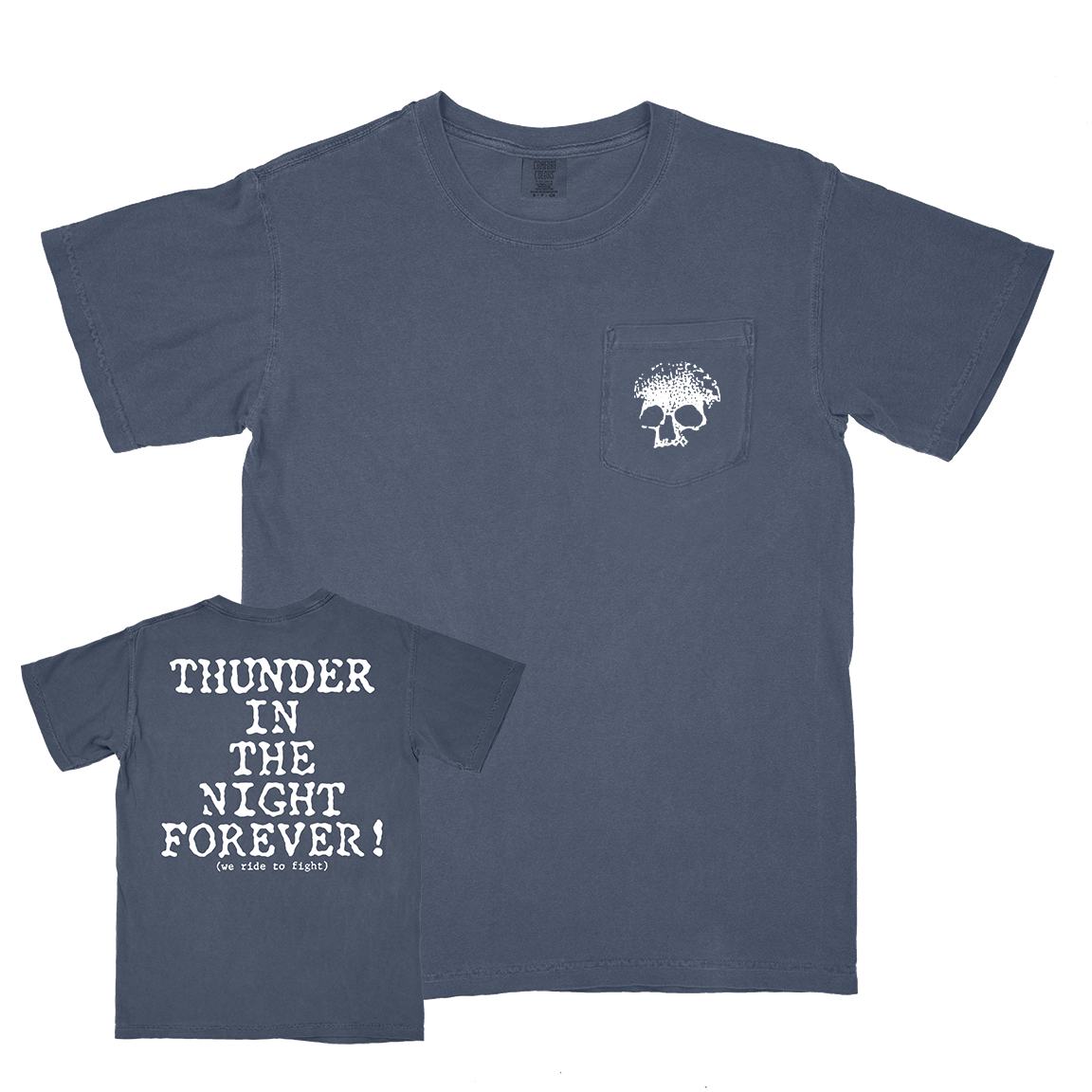 Planes Mistaken For Stars "Thunder In The Night Forever!" Denim Premium Pocket T-Shirt