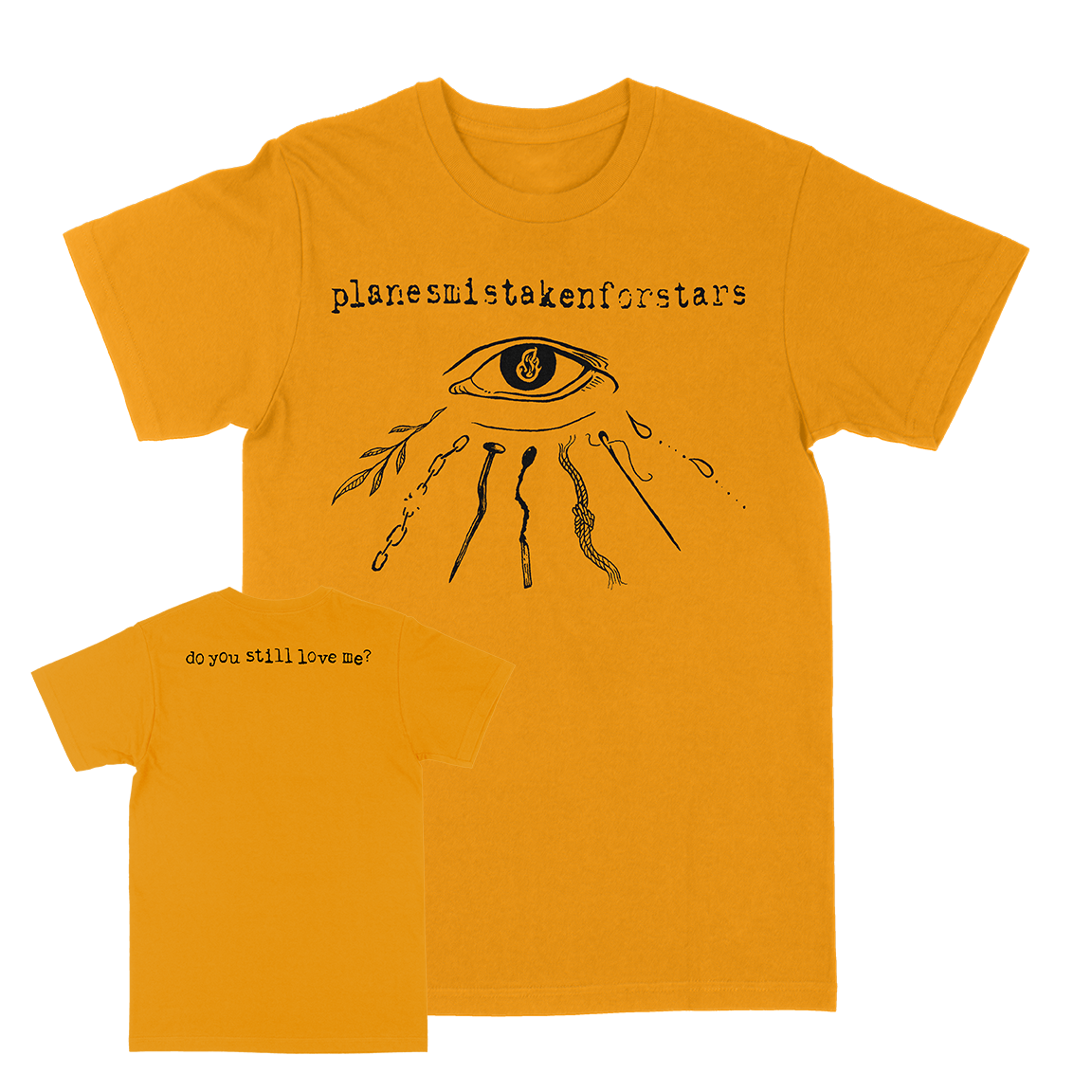 Planes Mistaken For Stars "Eye Of Horus" Gold T-Shirt