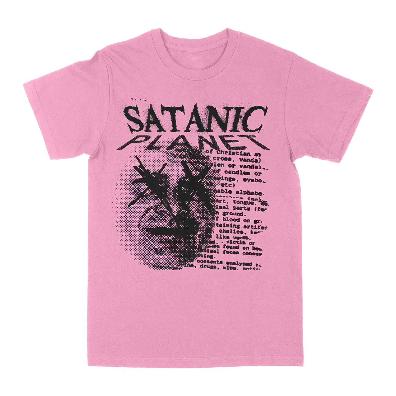 Satanic Planet “Gunderson” Pink T-Shirt
