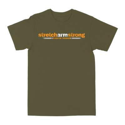 Stretch Arm Strong "Transmission Demolition" Military Green T-Shirt