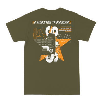 Stretch Arm Strong "Transmission Demolition" Military Green T-Shirt