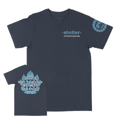 Shelter "Metamorphosis T-Shirt" Navy Blue T-Shirt