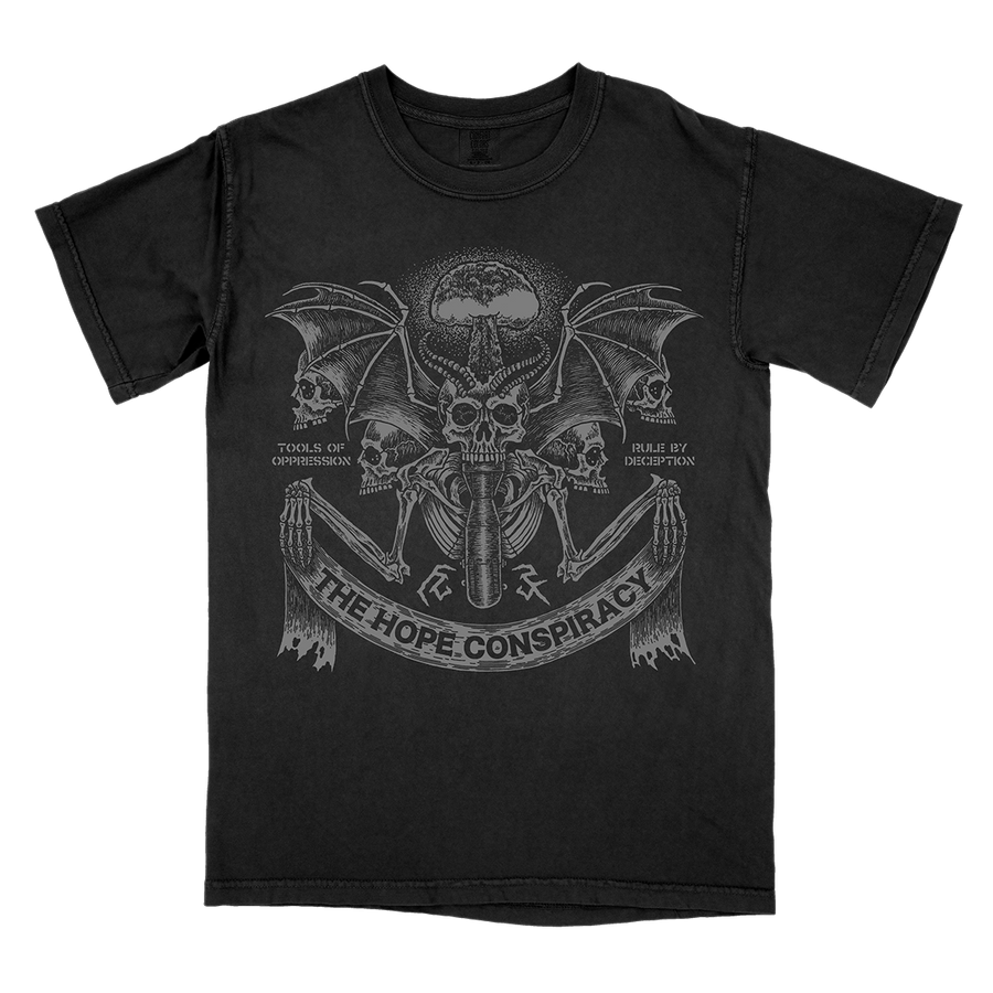 The Hope Conspiracy "Tools Of Oppression: Silver" Black Premium T-Shirt