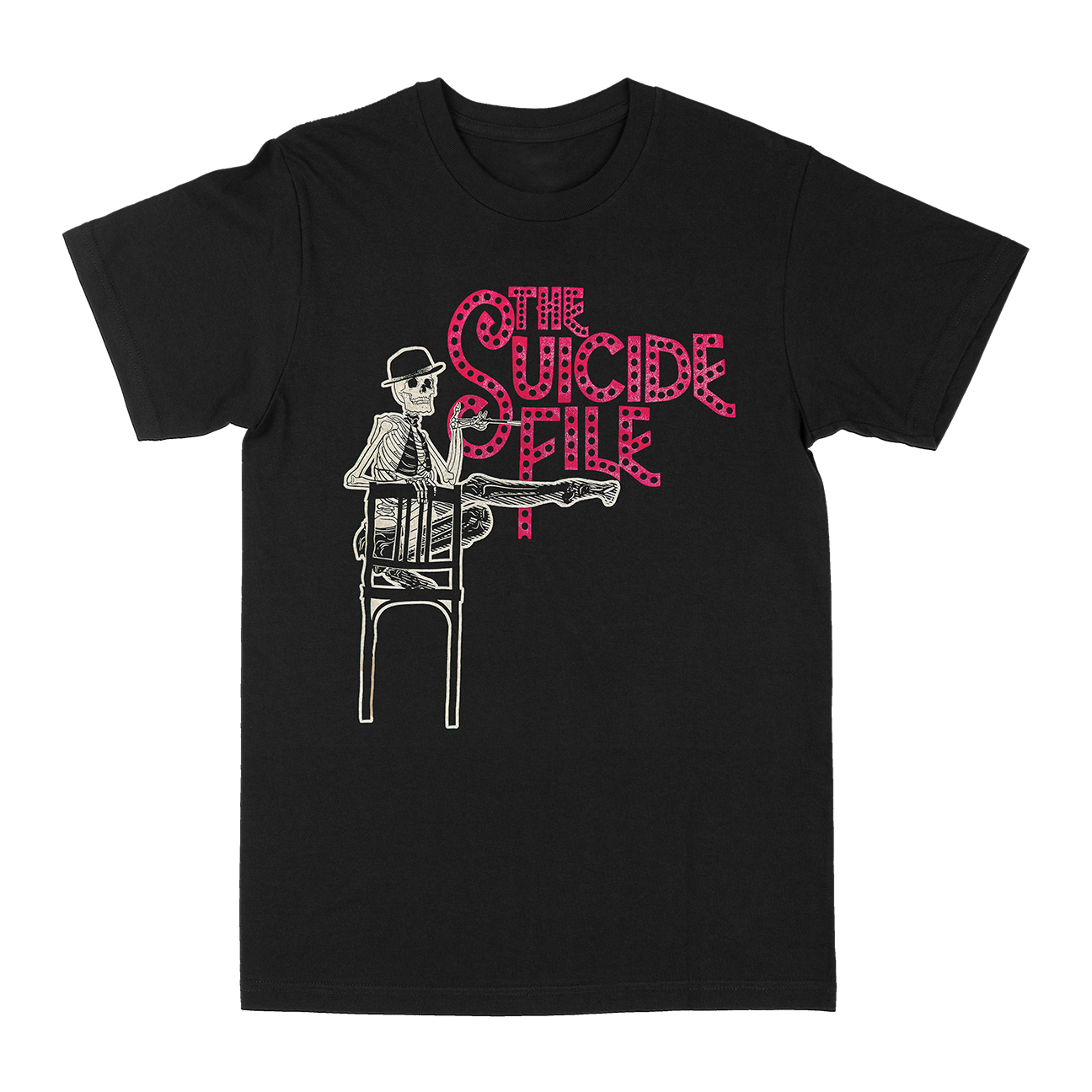The Suicide File "Skeleton" Black T-Shirt