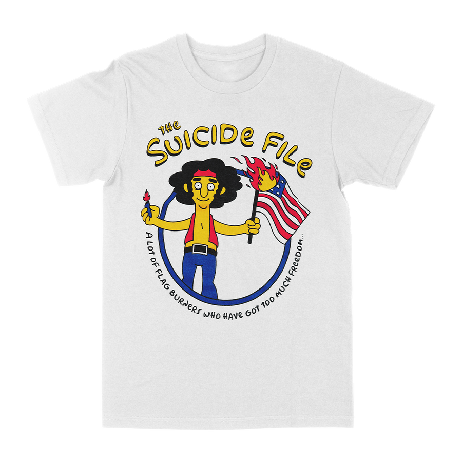 The Suicide File "Springfield Amendment" White T-Shirt