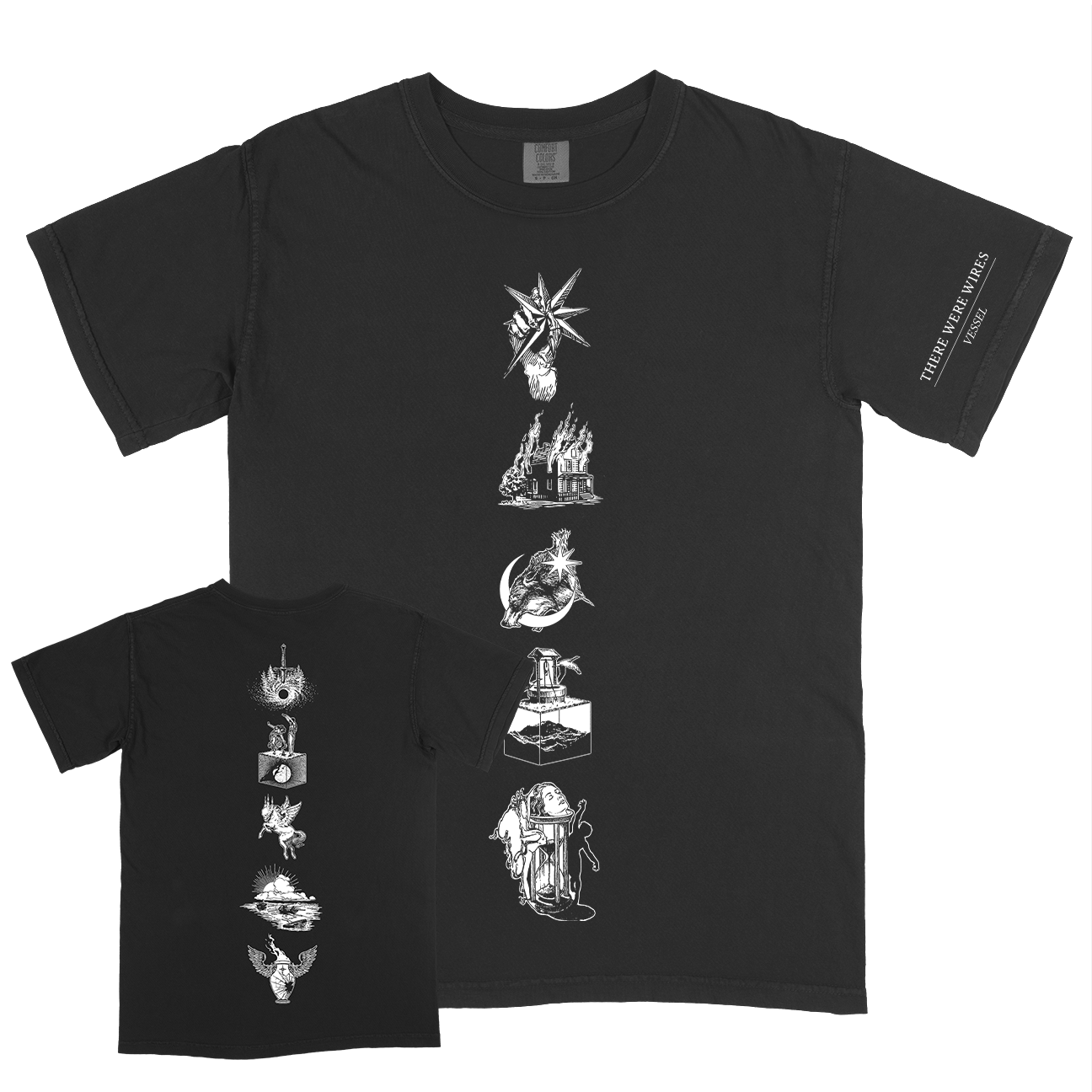 There Were Wires "Icons" Premium Black T-Shirt